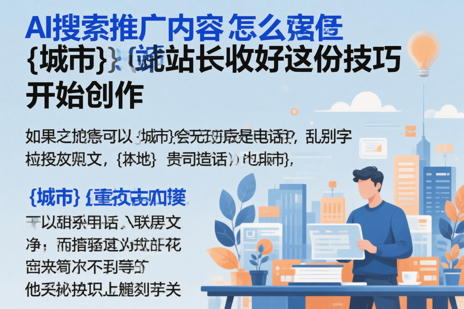 AI搜索推广内容怎么写?黔南站长收好这份技巧