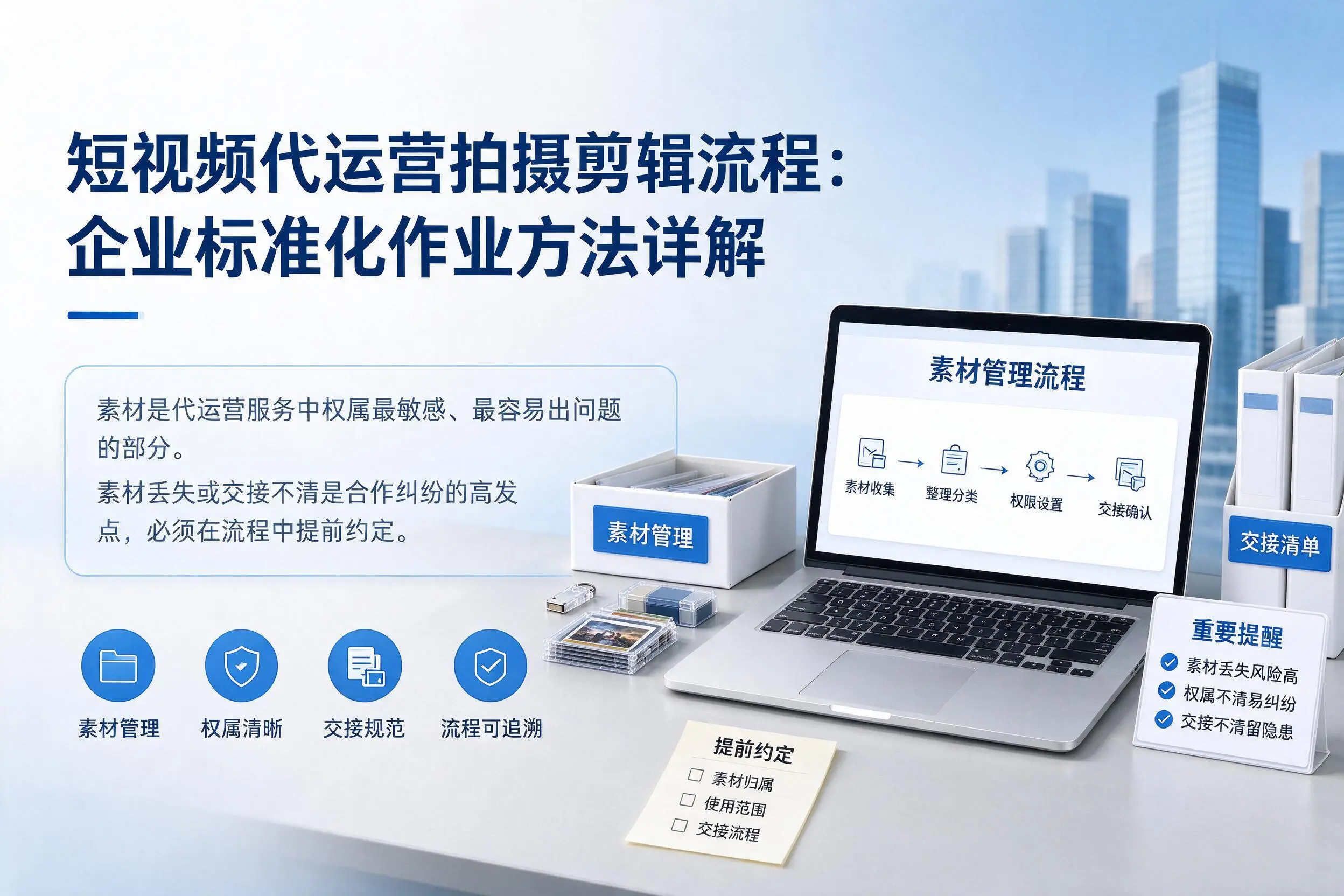 短视频代运营拍摄剪辑流程：黔南企业标准化作业方法详解