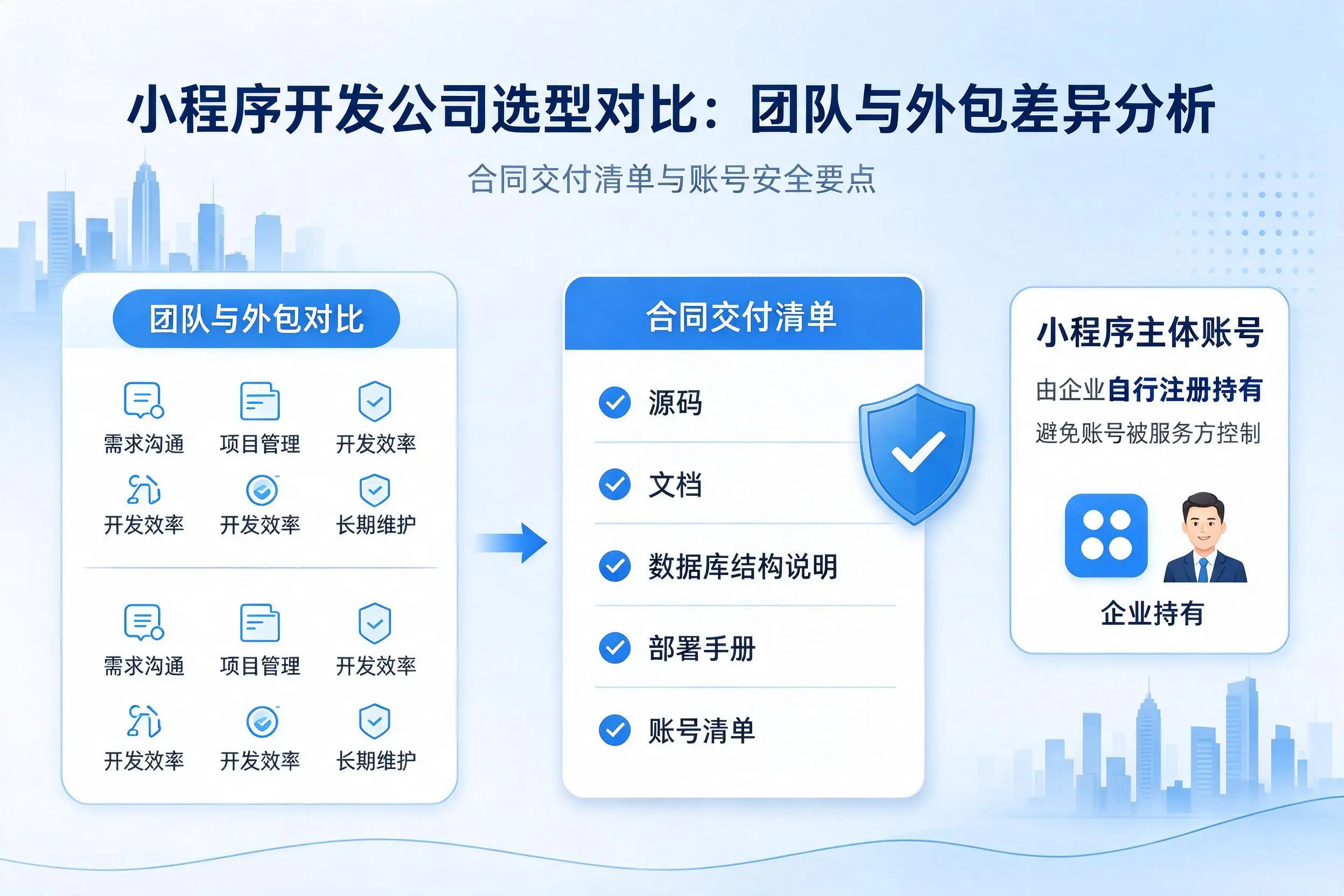 黔南小程序开发公司选型对比：团队与外包差异分析