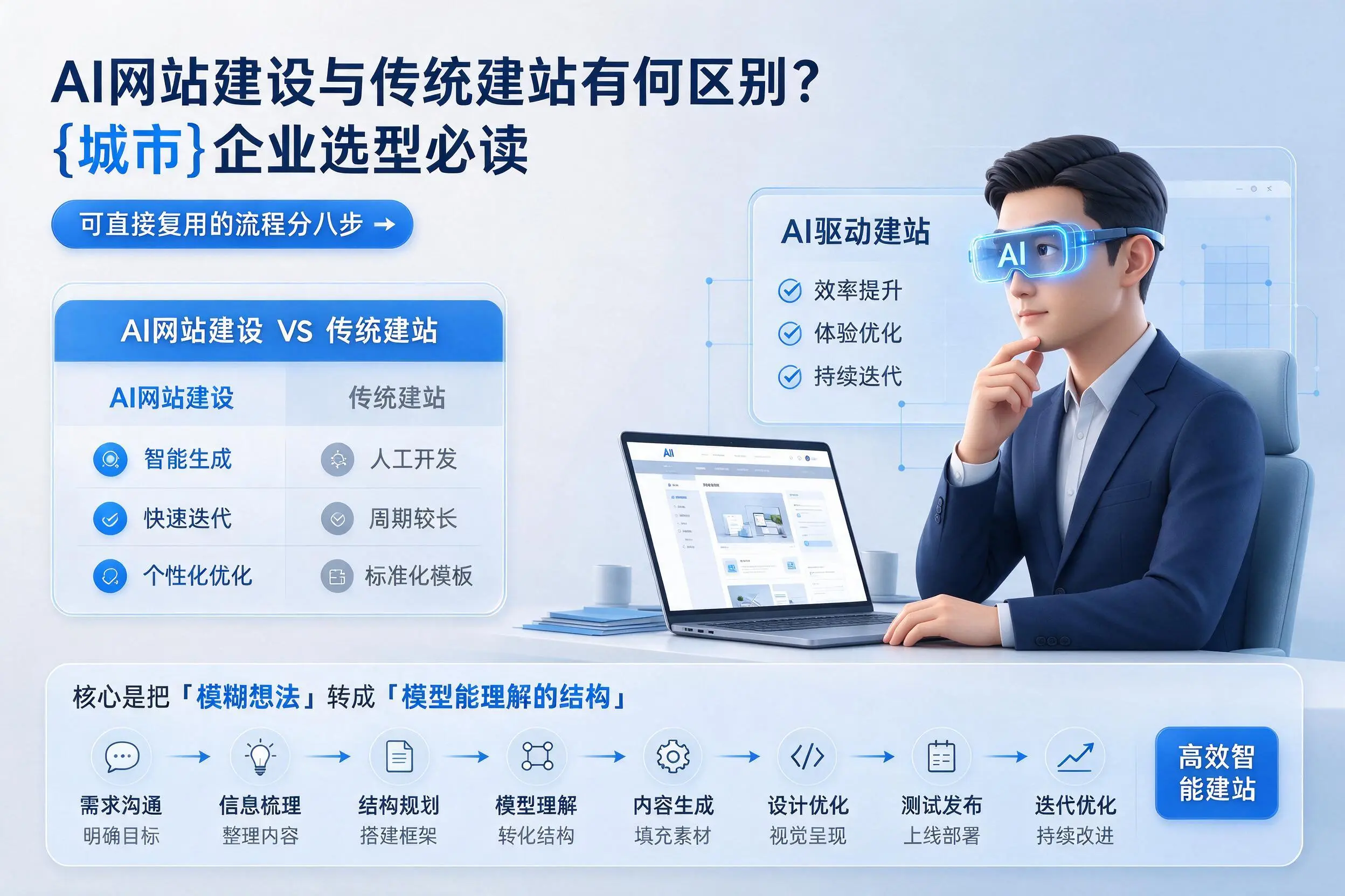 AI网站建设与传统建站有何区别?黔南企业选型必读