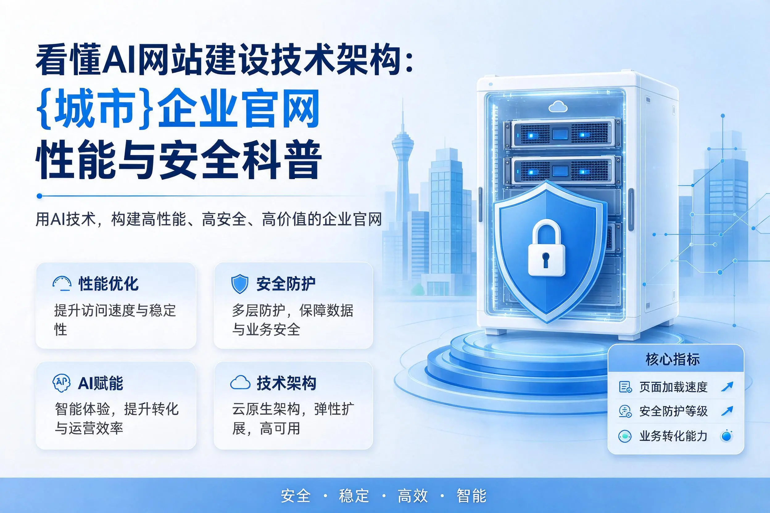 看懂AI网站建设技术架构:黔南企业官网性能与安全科普