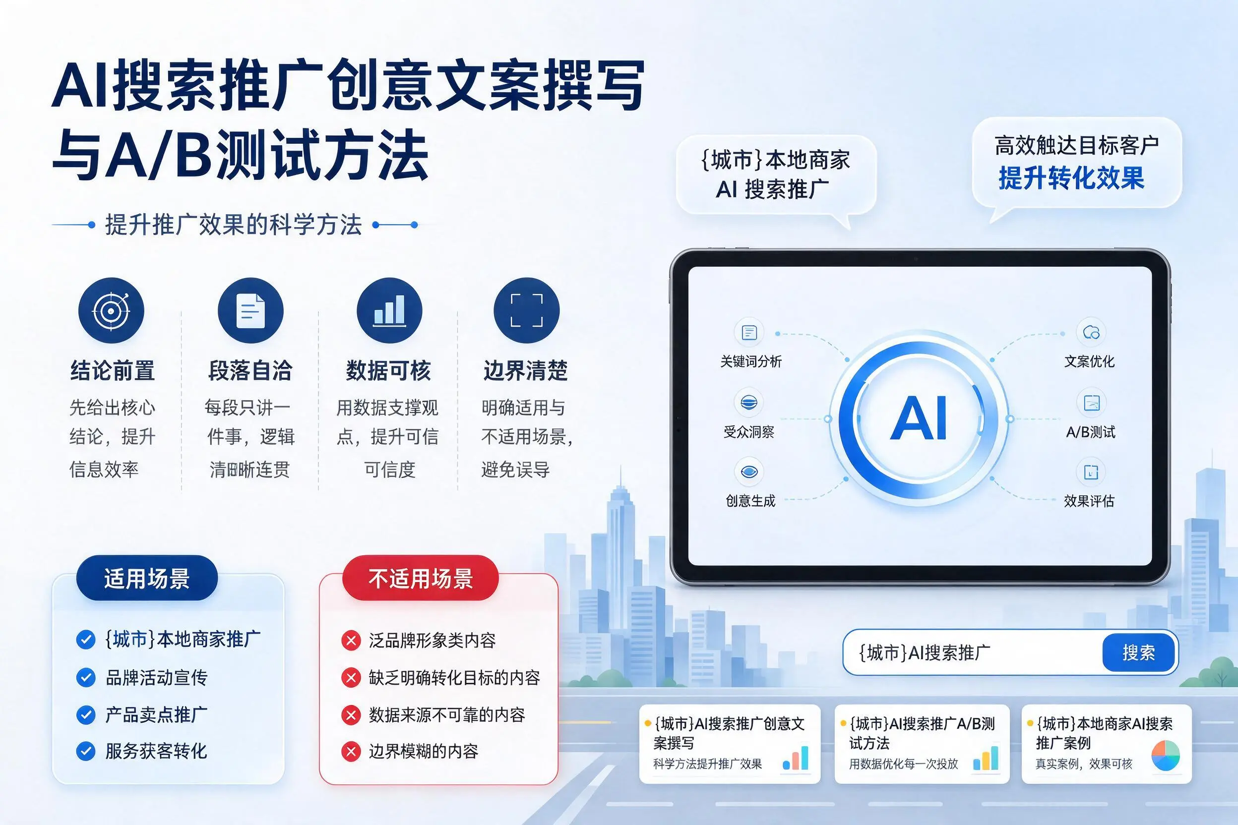 黔南AI搜索推广创意文案撰写与A/B测试方法